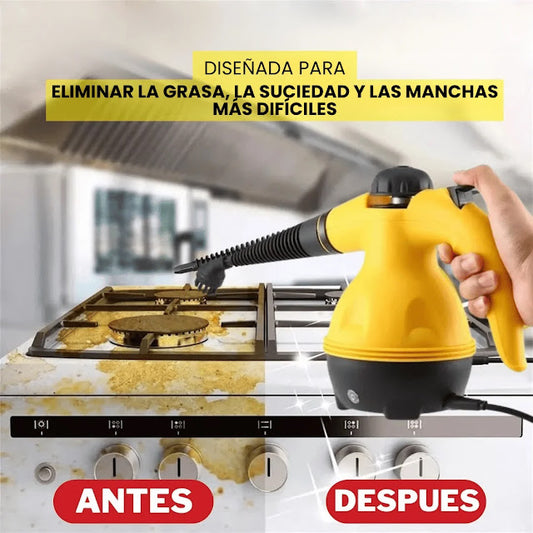 Máquina de Limpieza a Vapor Multifuncional [ Limpia tu hogar en minutos eliminando grasa y suciedad difícil sin esfuerzo ]