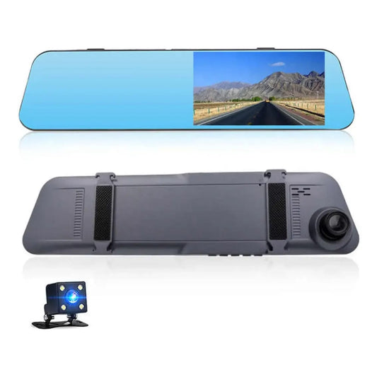 Espejo Retrovisor De Vehiculo Con Cámara De Seguridad Tactil [50% OFF]