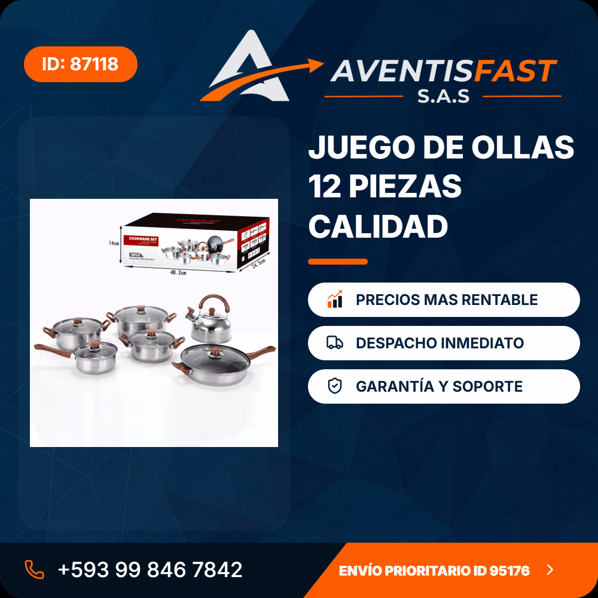 🔥 LIQUIDACIÓN DE STOCK: Conjunto de Potes de 12 Peças de Qualidade  🍲🍚